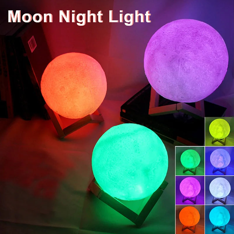 Pzsunly LED Moon Light Galaxy Night Lamp