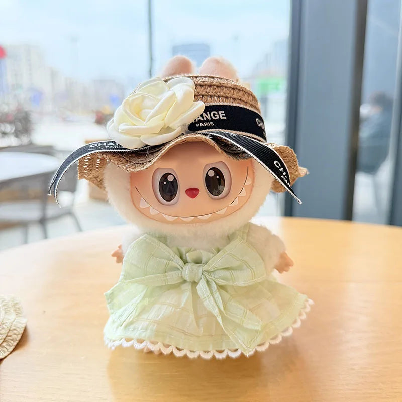 Black Camellia Labubu Outfit