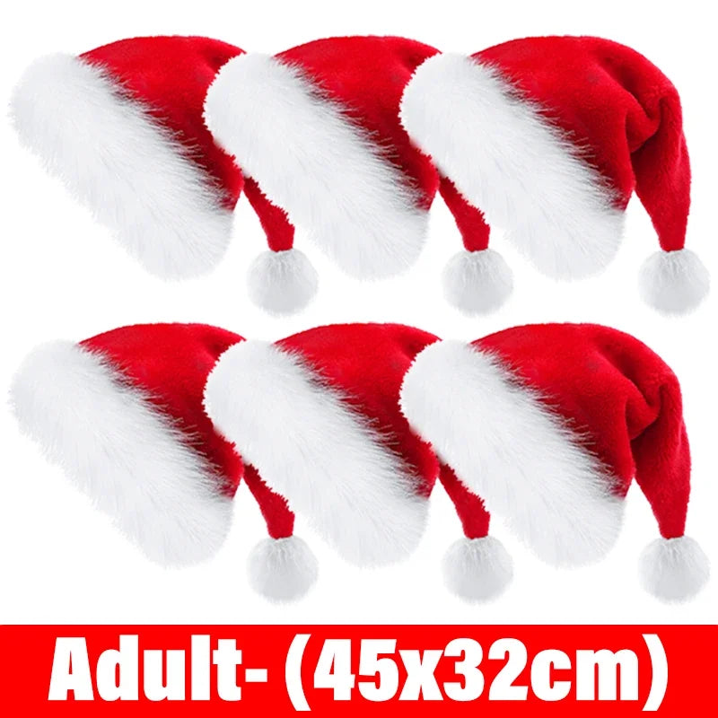 Plush Velvet Santa Claus Hats