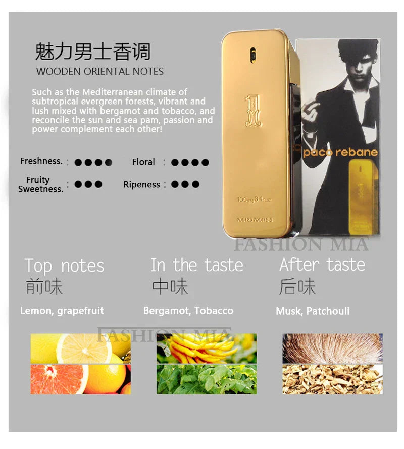 Million Gold Men's Perfume 100ml