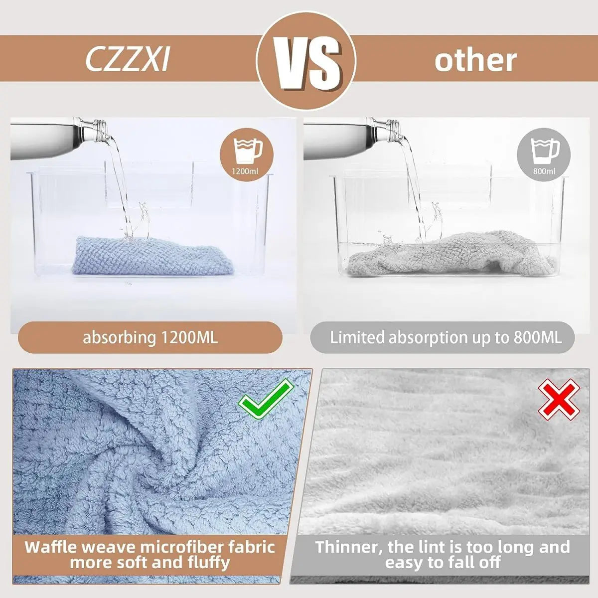 SoftDry Solid Hair Towel