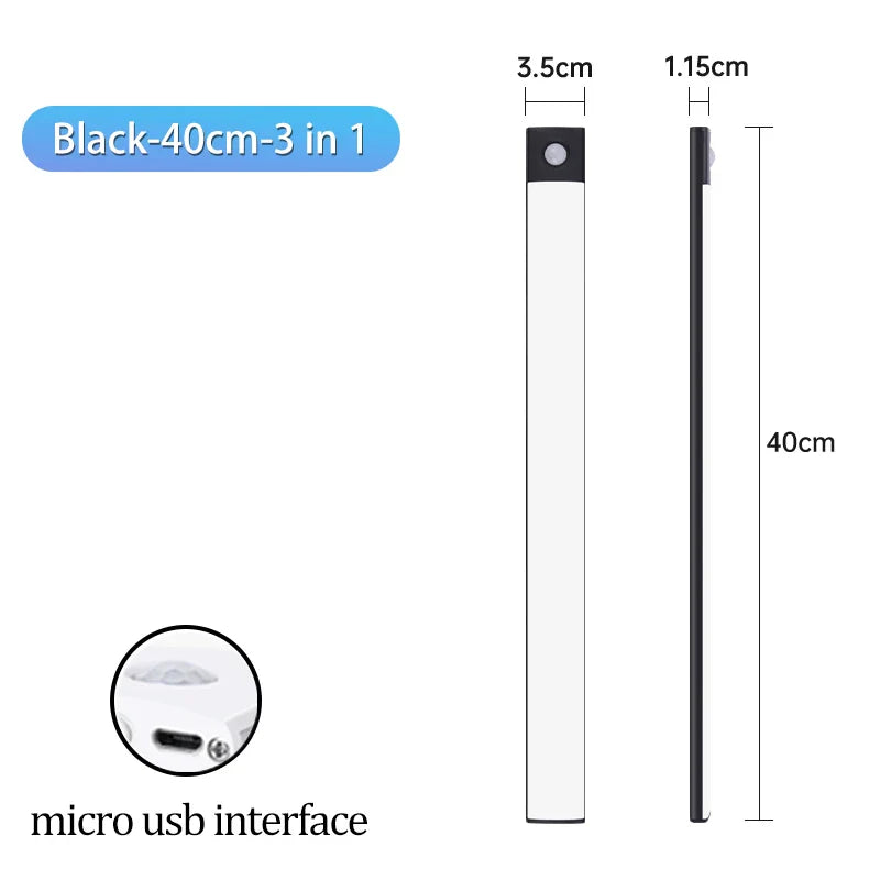Pzsunly USB Motion Sensor Cabinet Light
