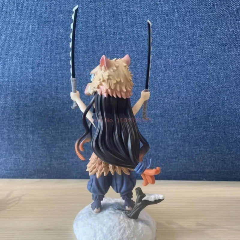20cm Anime Demon Slayer Figure Kamado Nezuko Midouzi Cos Lnosuke Kimetsu Figurine PVC Decoration Statue Model Toys Gift