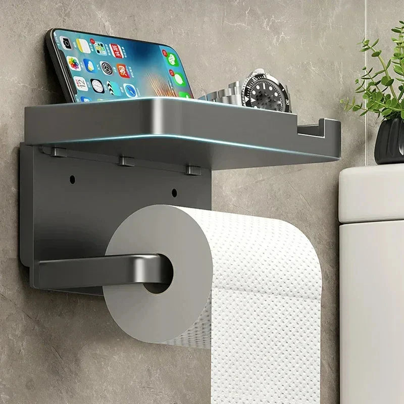 Multi-Functional Toilet Paper Holder
