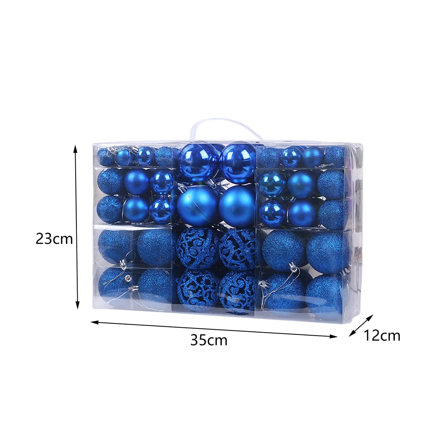 100pcs Shatterproof Christmas Ball Ornaments