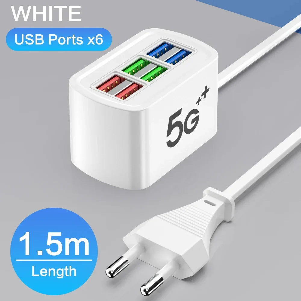 Fast USB Charger 6-in-1