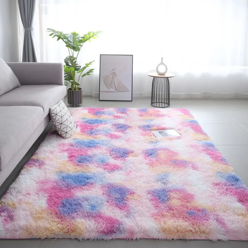 VIKAMA Tie-Dye Plush Carpet