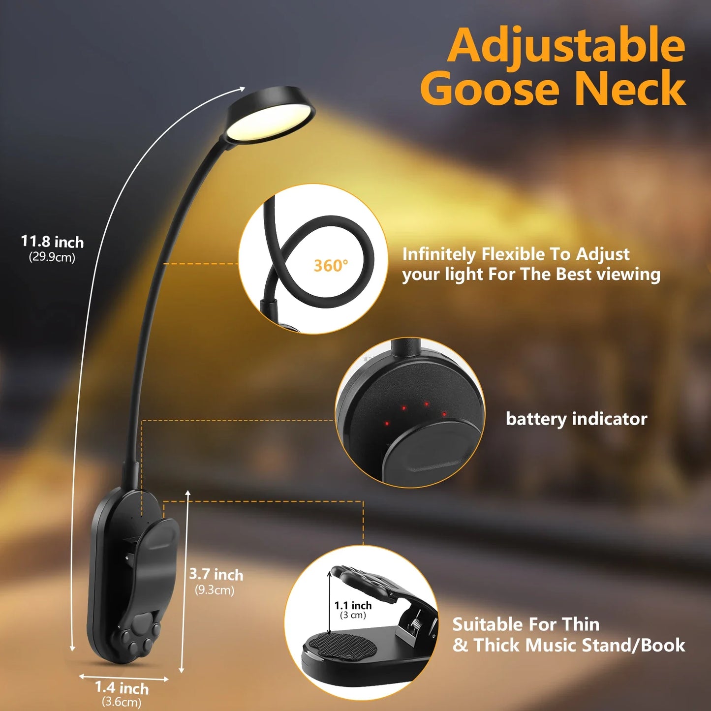 Foldable Wireless LED Desk Lamp