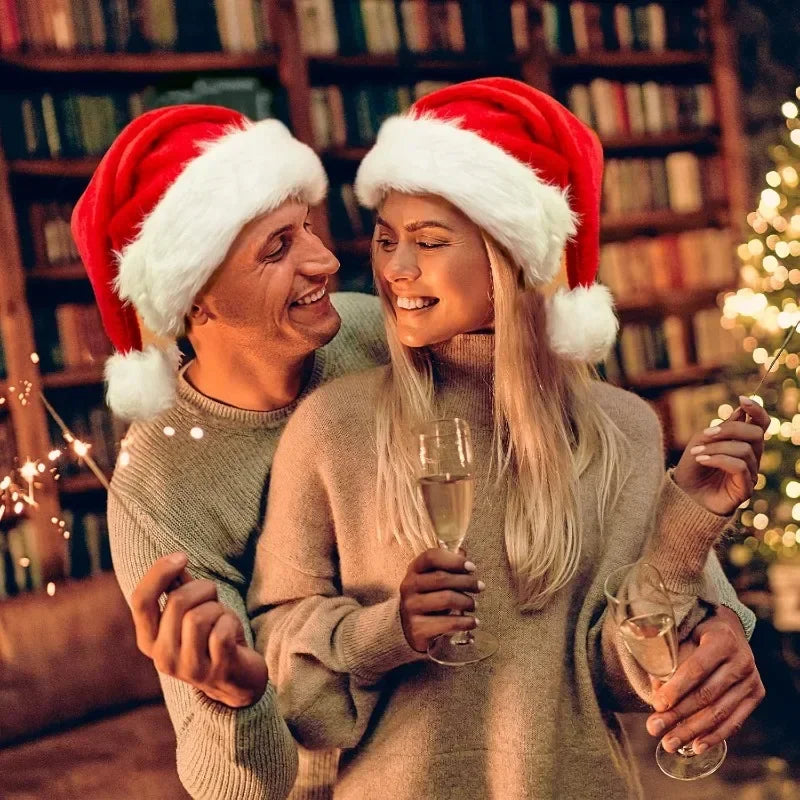 Plush Velvet Santa Claus Hats