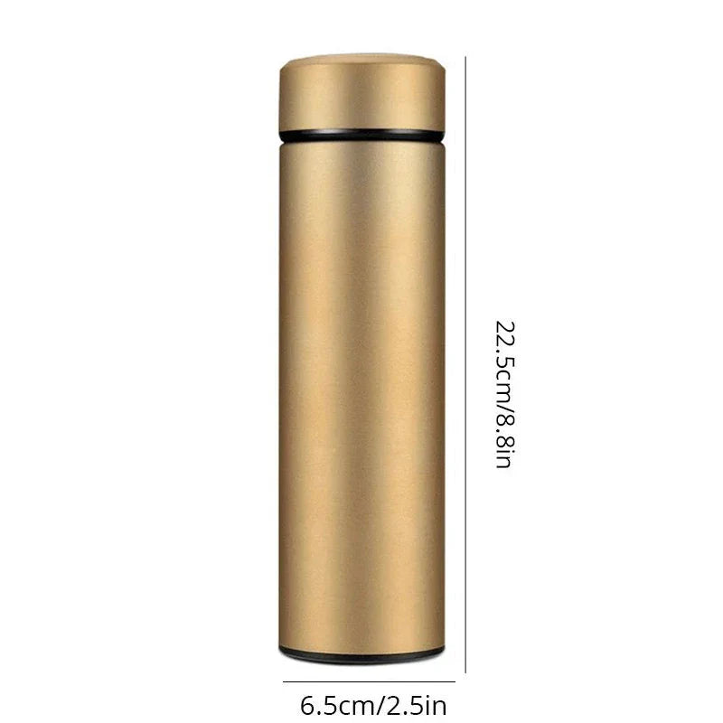 Black Smart Thermos Bottle 500ml