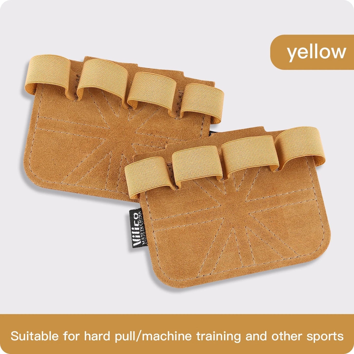 Leather Weightlifting Gloves