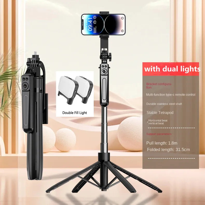 FANGTUOSI 180cm Wireless Selfie Stick