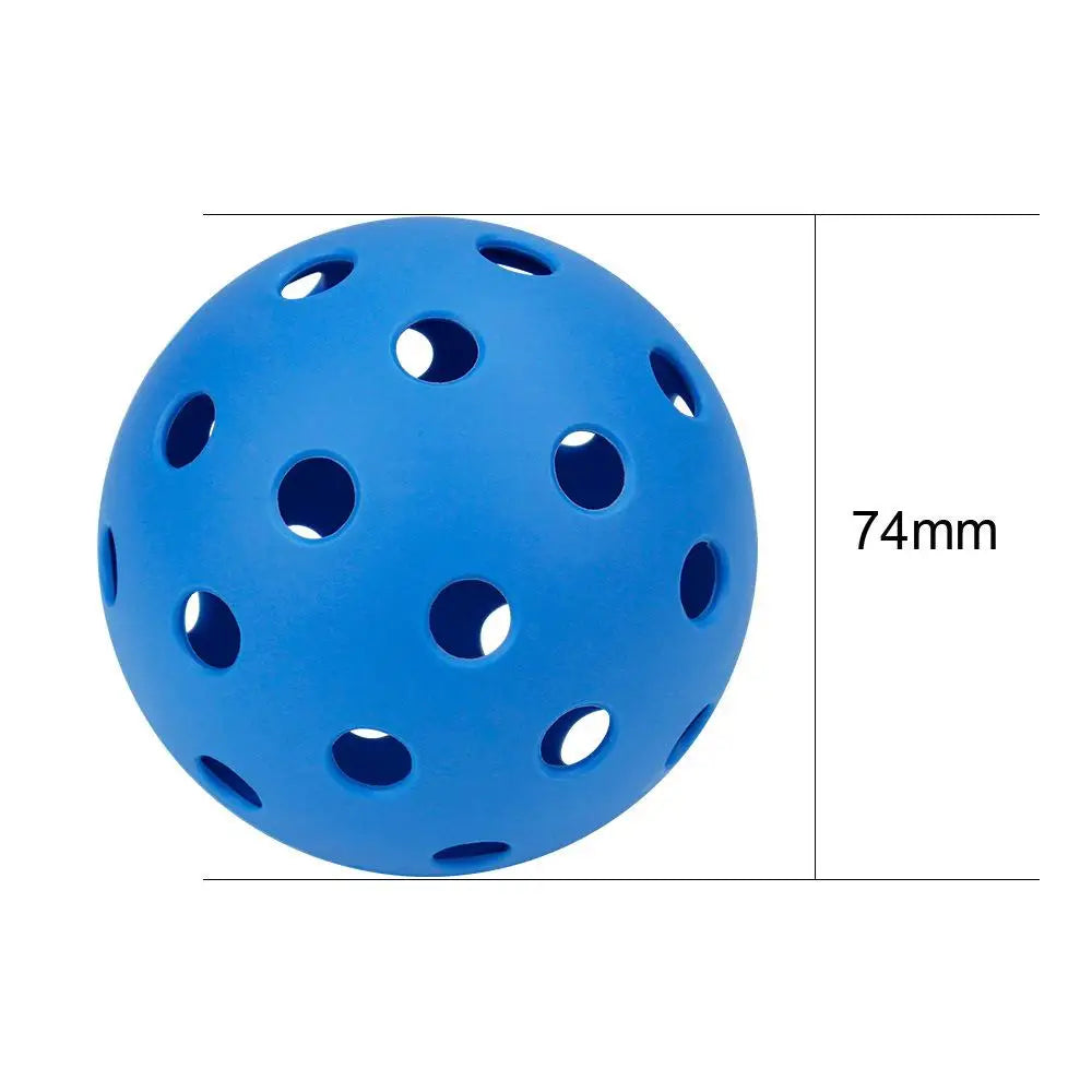 12Pcs Pickleball 74MM Durable 40 Holes Outdoor Pickleballs 26G Outdoor for Competition Pickleball Packs of Pickleballs