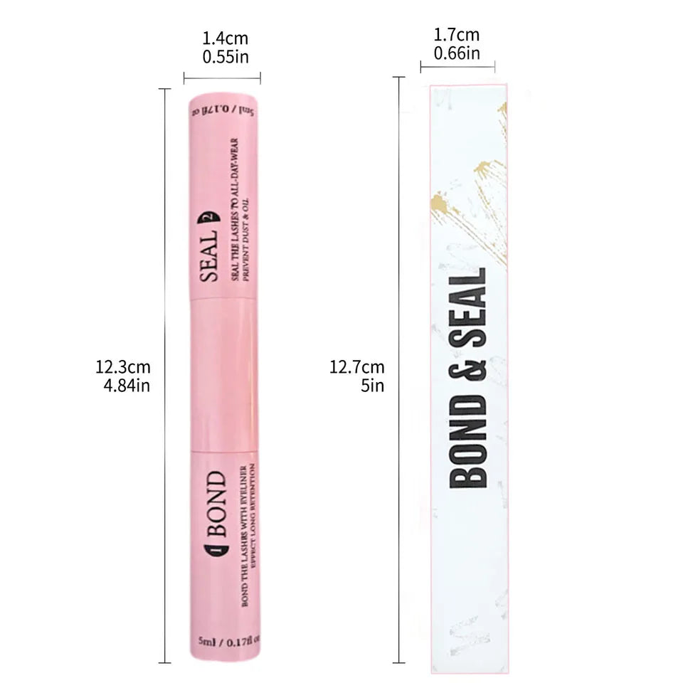 Lash Bond and Seal 10ml Individual Lashes Glue and Seal Super Strong Hold Lash Extension and Lash Glue Remover 5ml Tweezers Kit