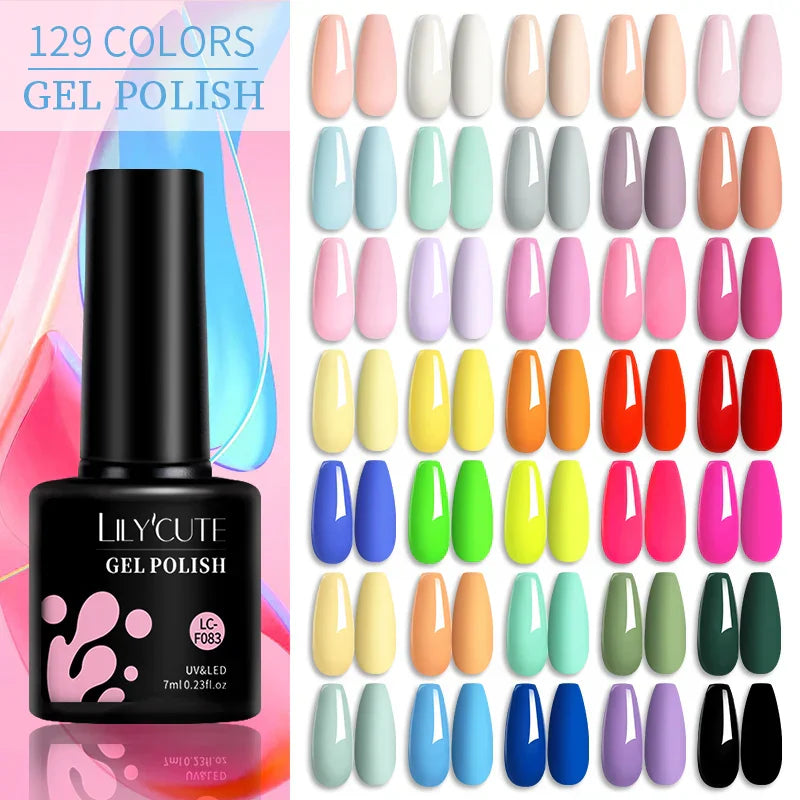 LILYCUTE Gel Nail Polish Set