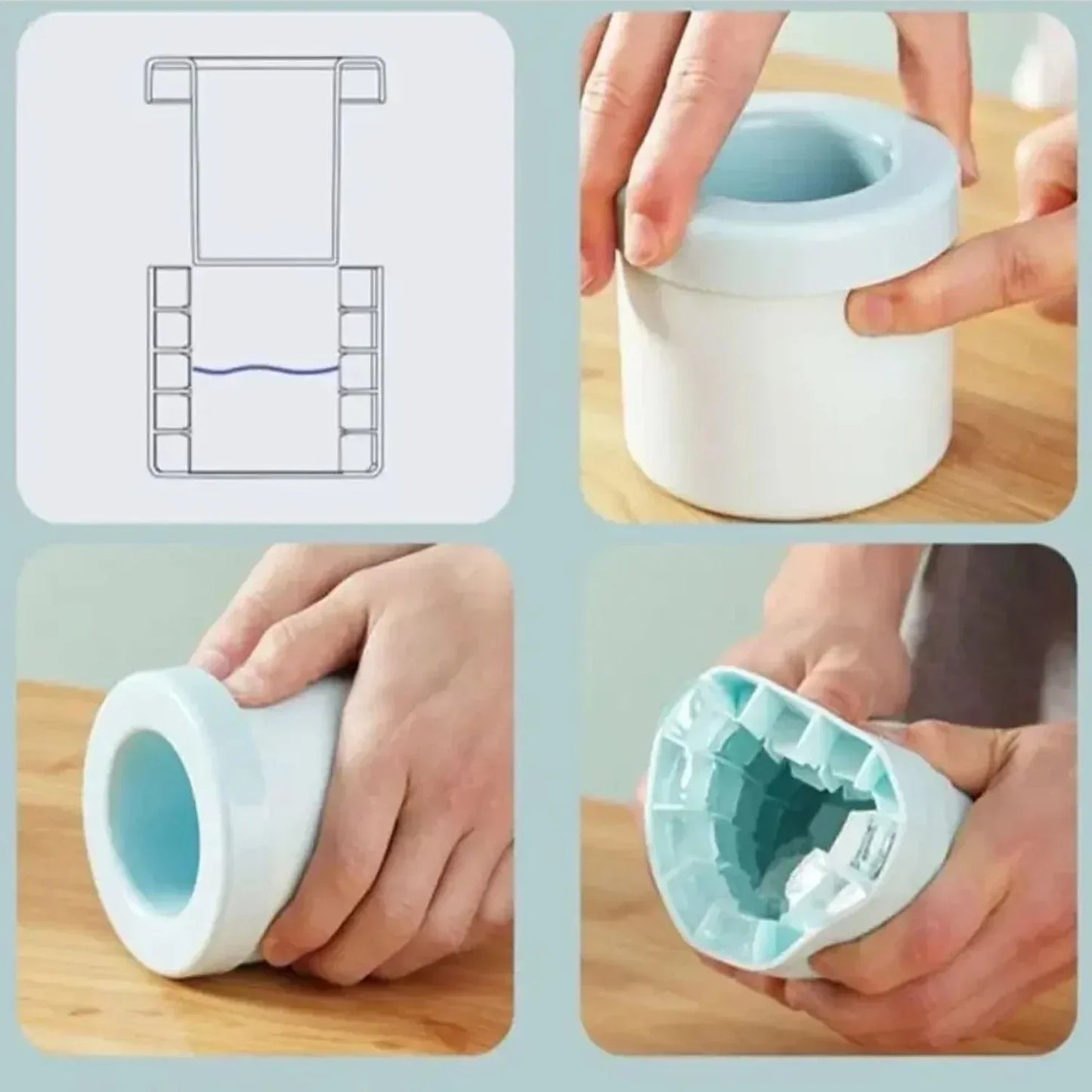 IceFun Silicone Ice Cube Mold