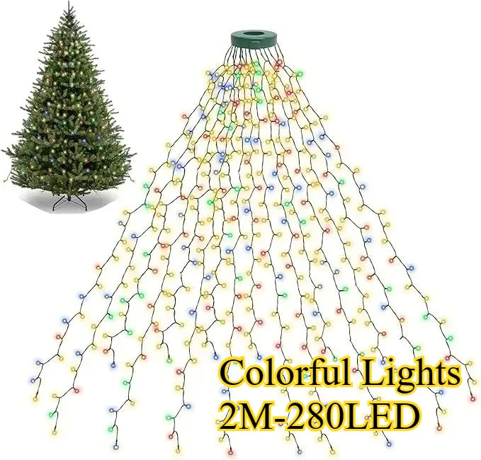 LED Waterfall Christmas String Lights