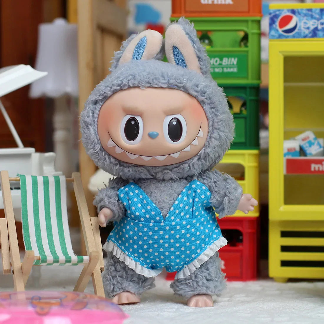 SeamosToys 17cm Labubu Summer Outfit