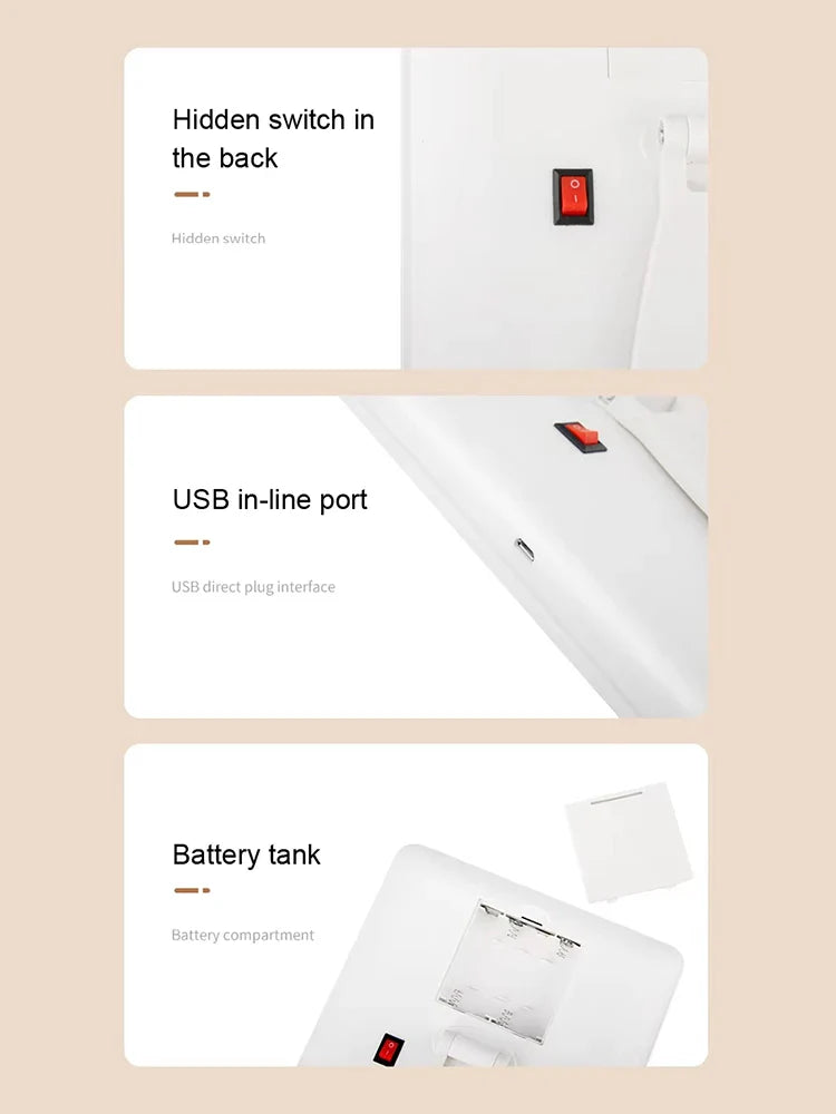 360° Rotating Touch Makeup Mirror