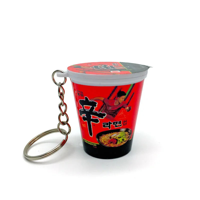 Simulation Instant Noodles Keychain