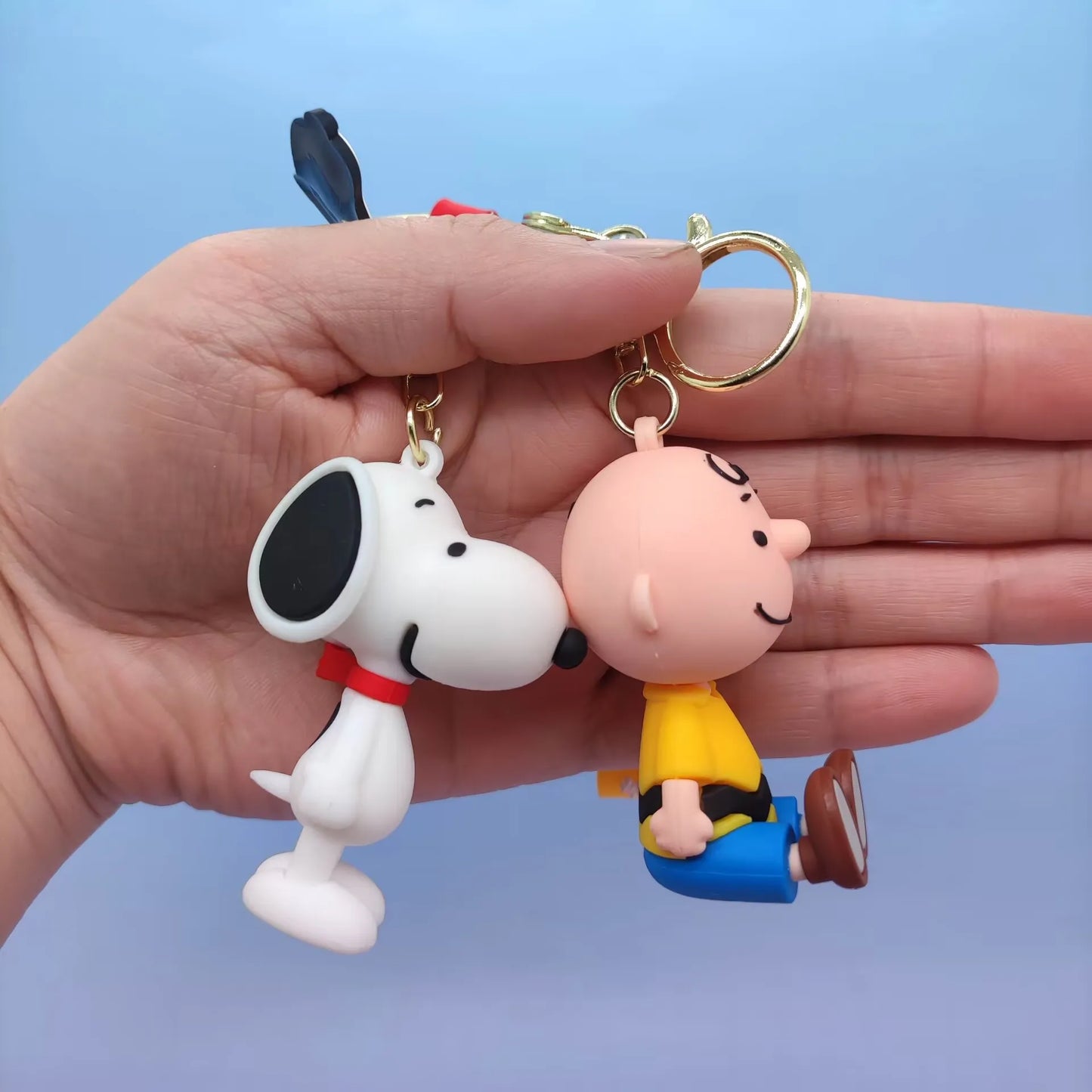 Cute Snoopy Silicone Doll Keychain