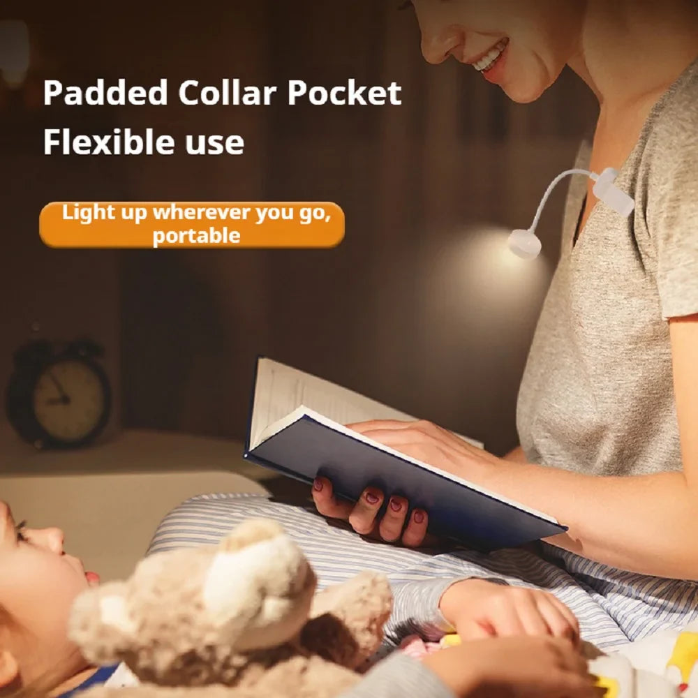 Mini Clip Book Lamp LED Table Lamp Eye Protection 3 Colors Battery Powered USB Night Light Portable Bedside Student Reading Lamp