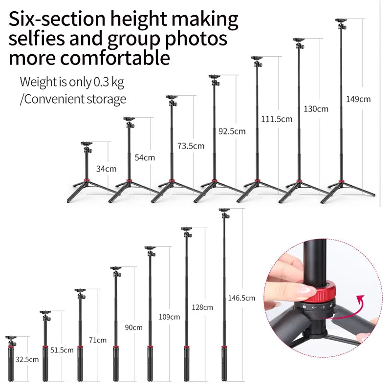 Ulanzi MT-44 Extendable Selfie Stick