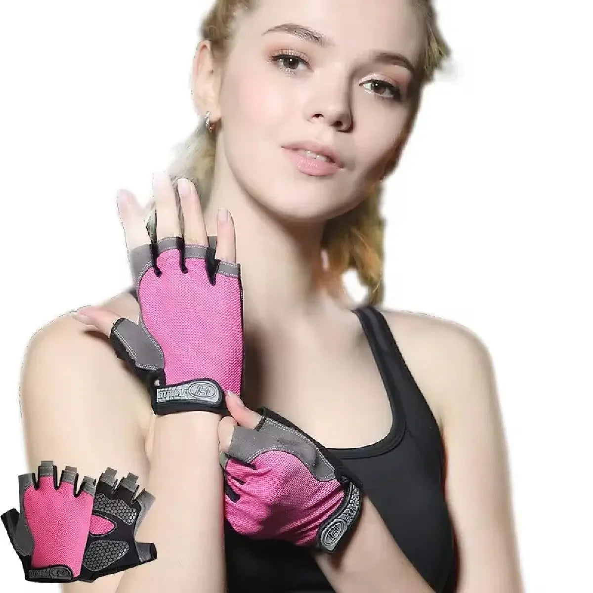 Breathable Fingerless Cycling Gloves