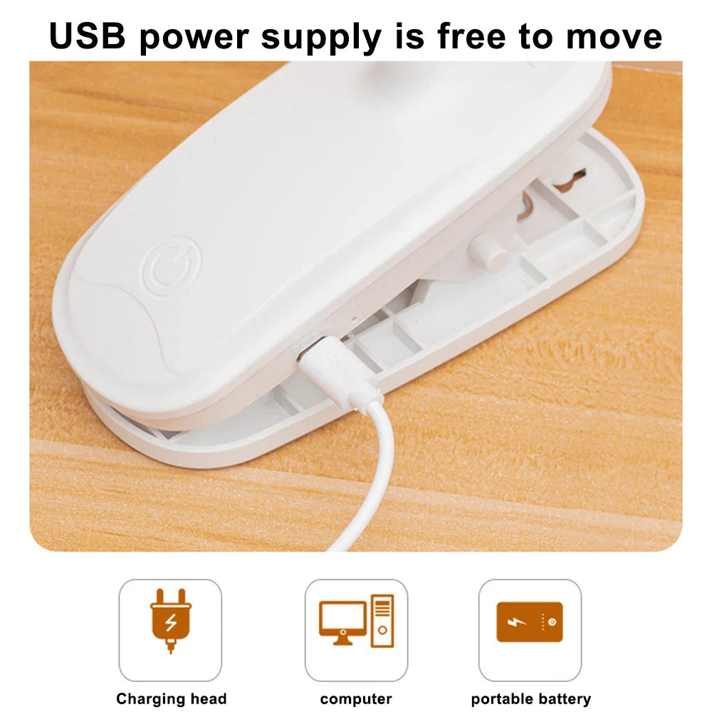 360° Flexible Clip Desk Lamp