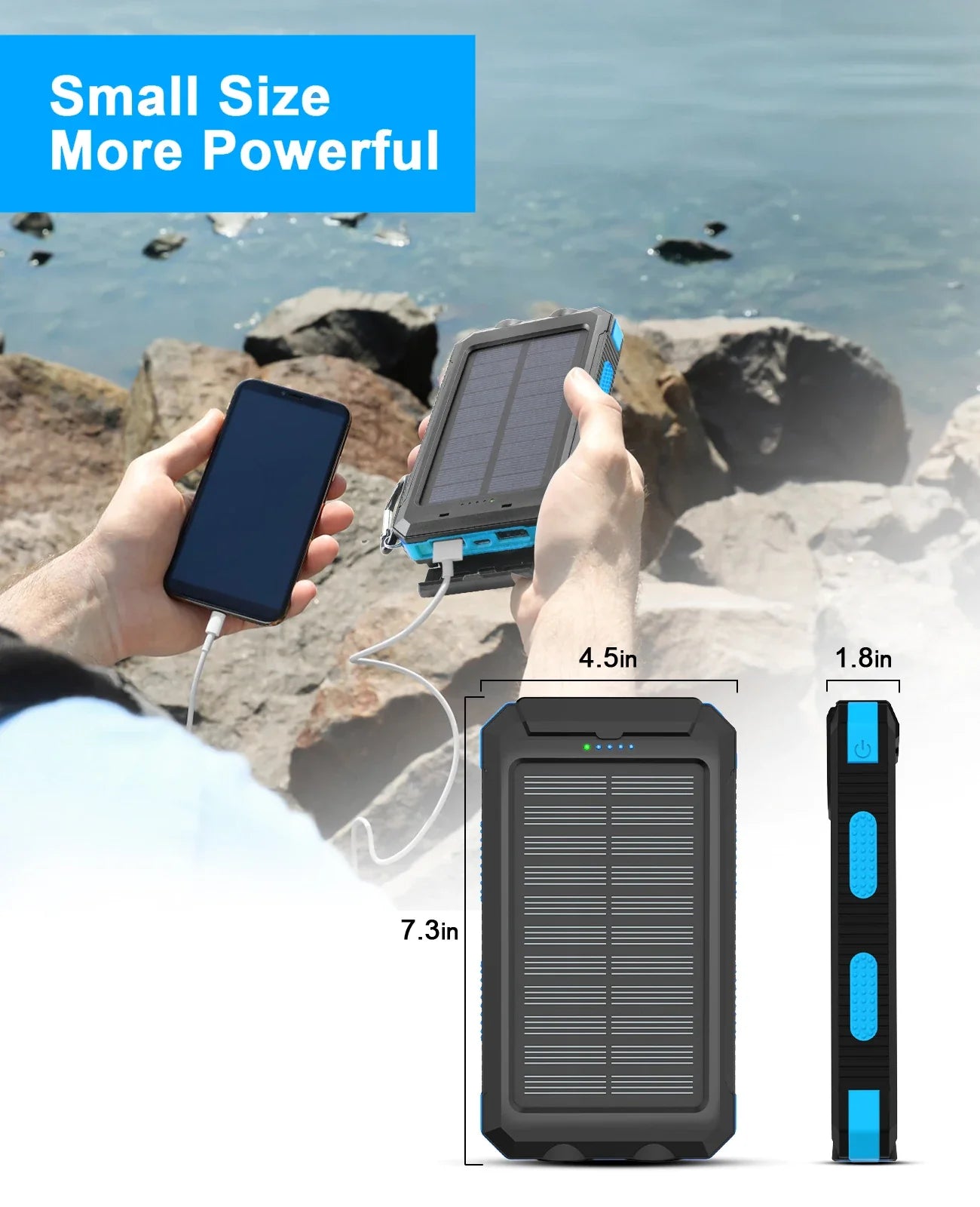 38800mAh Waterproof Solar Power Bank