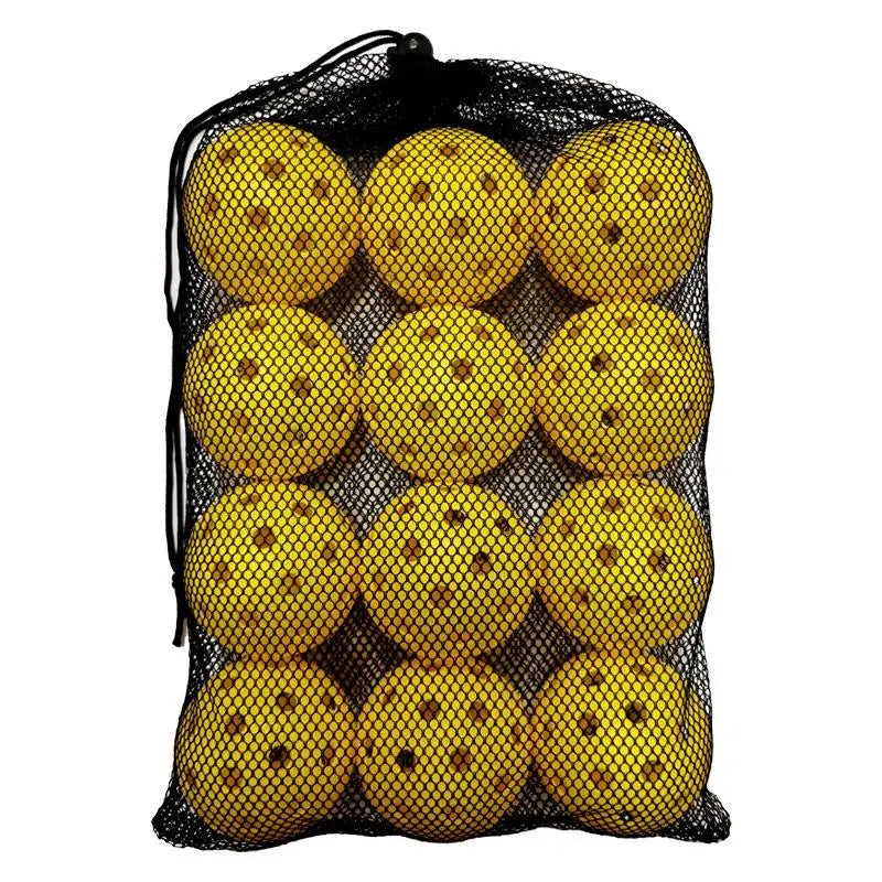 12Pcs Pickleball 74MM Durable 40 Holes Outdoor Pickleballs 26G Outdoor for Competition Pickleball Packs of Pickleballs