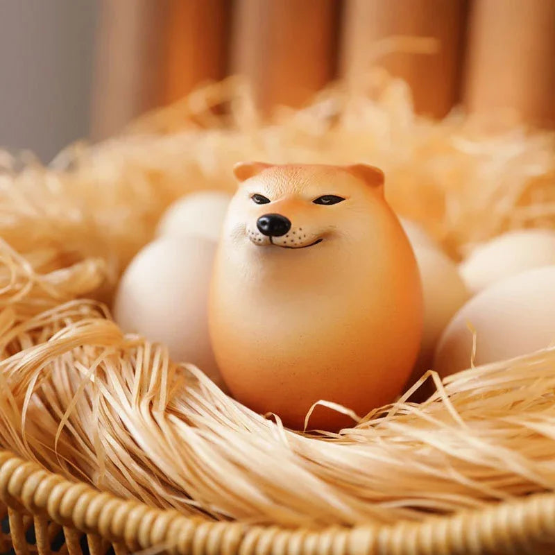 Shiba Inu Egg Desk Decor
