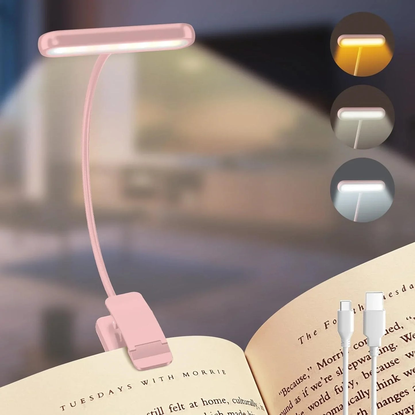 14 LEDs Rechargeable Book Light