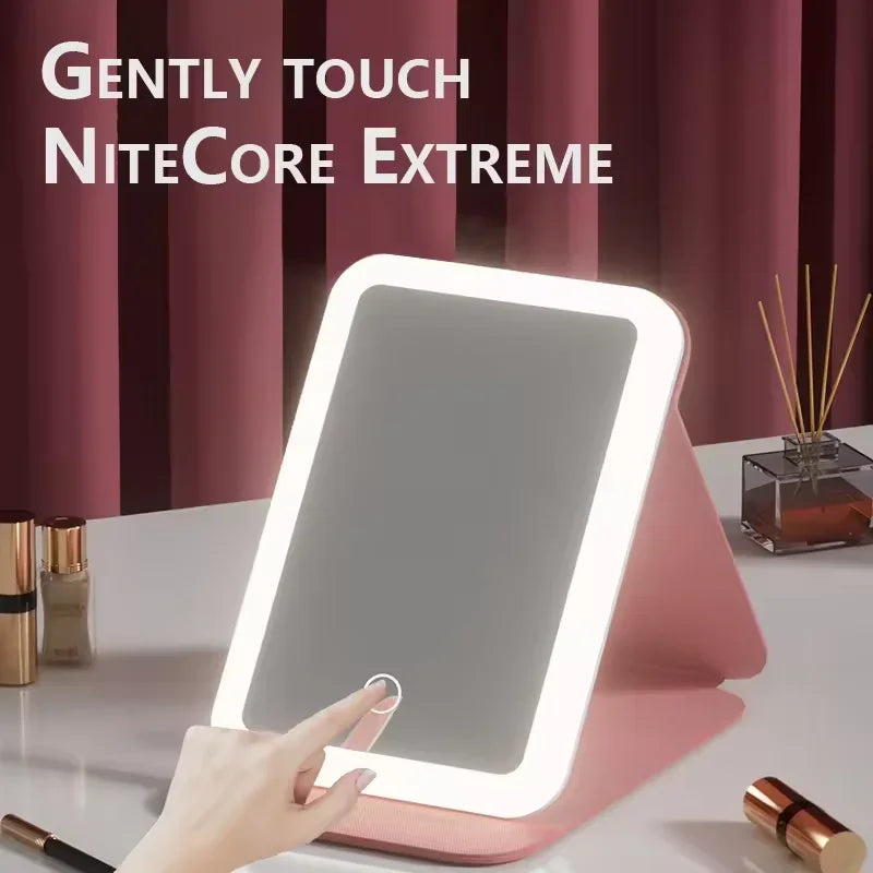 Portable LED Touch Travel Mirror