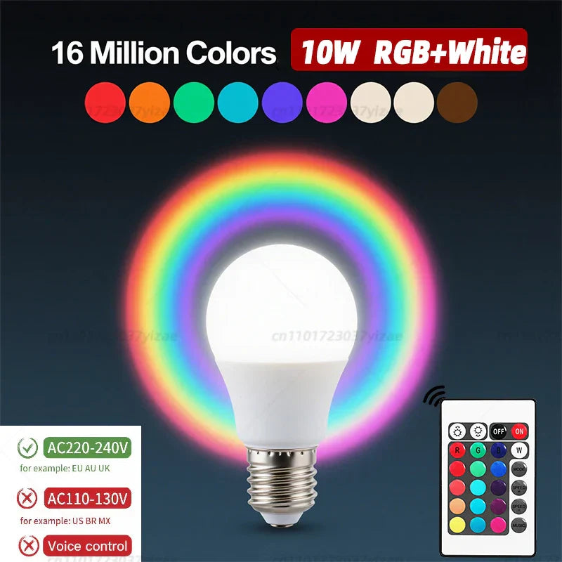 RGBW Infrared LED Bulb