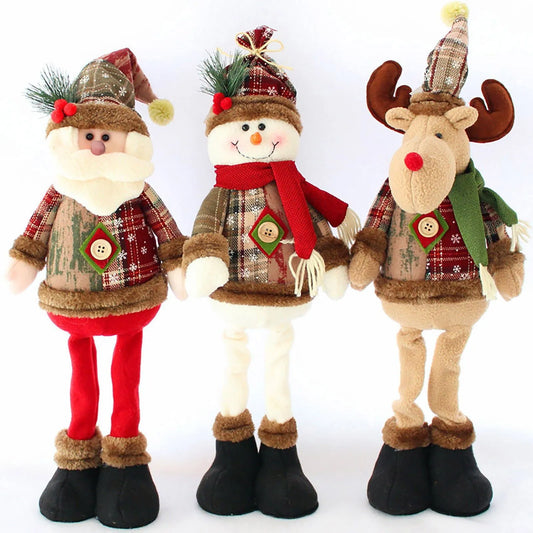 3PCS Christmas Doll Decorations Set