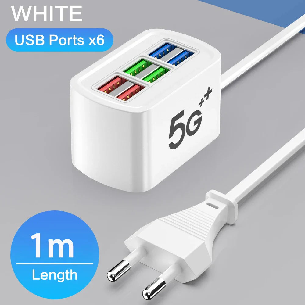 Fast USB Charger 6-in-1
