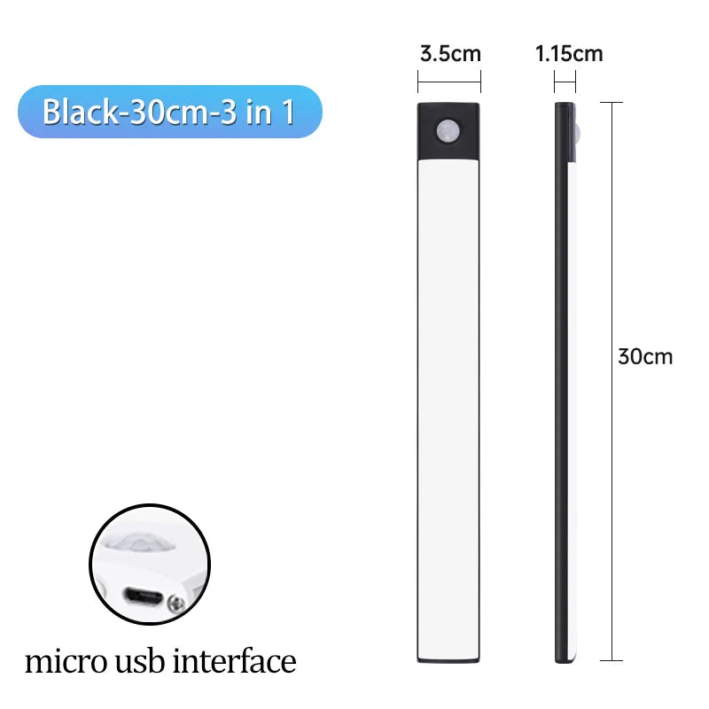 Pzsunly USB Motion Sensor Cabinet Light