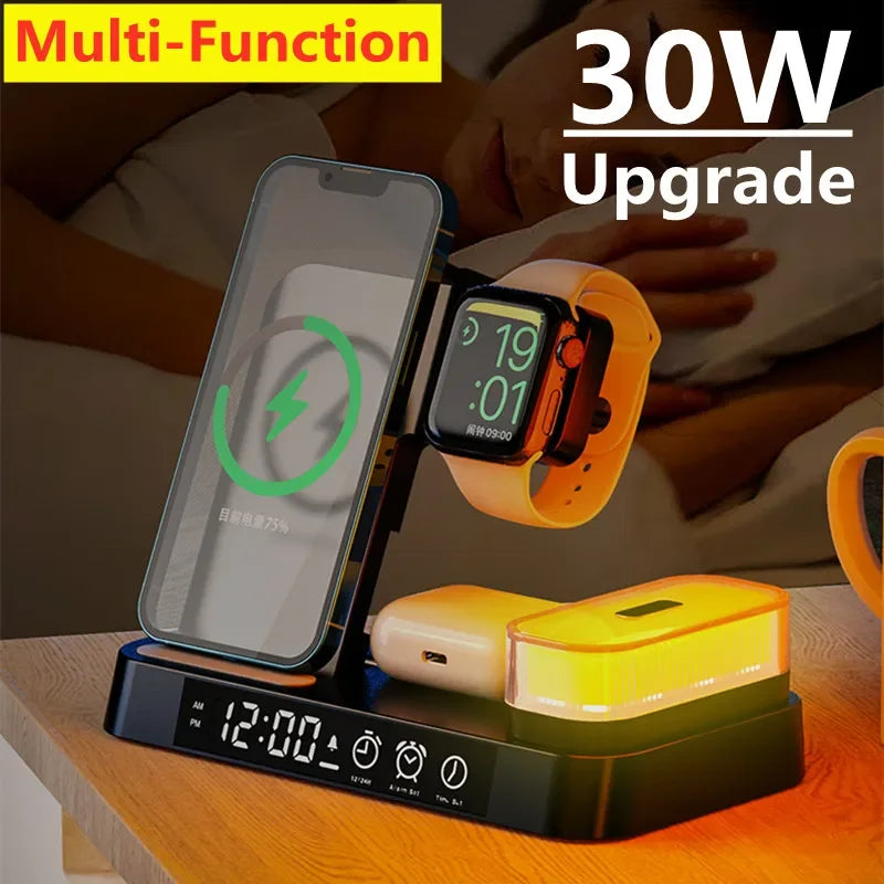 VIKEFON 30W 3-in-1 Charger Station