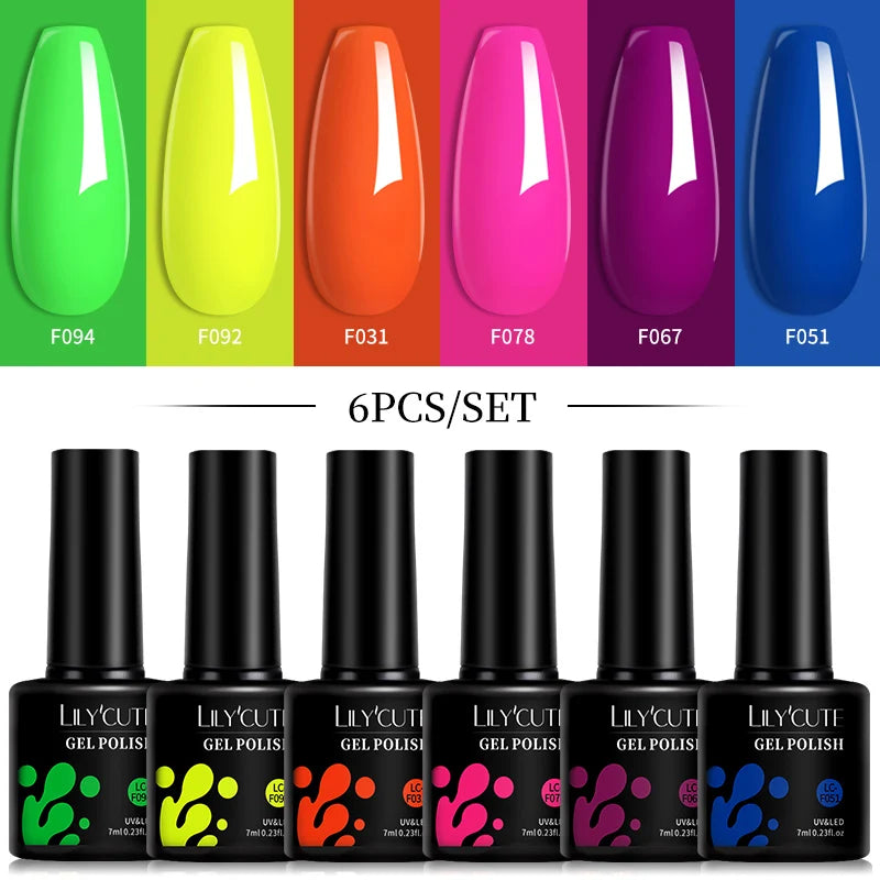 LILYCUTE Gel Nail Polish Set
