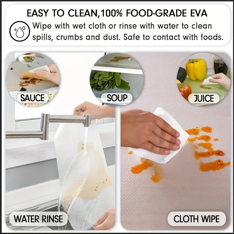 4PCS EVA Refrigerator Liner Mats