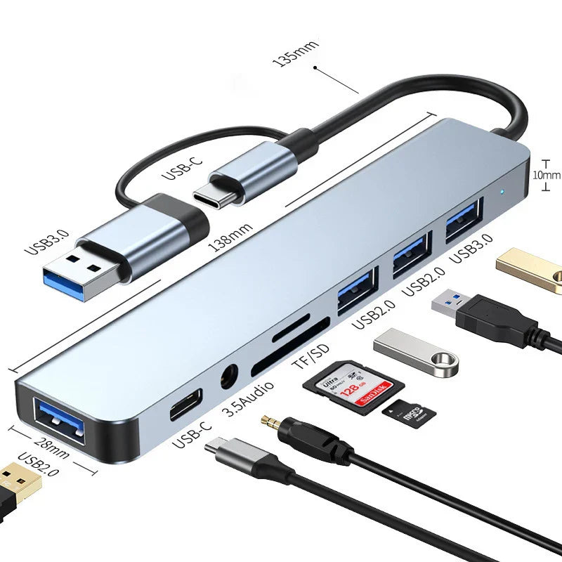 8-in-2 USB Type-C Hub