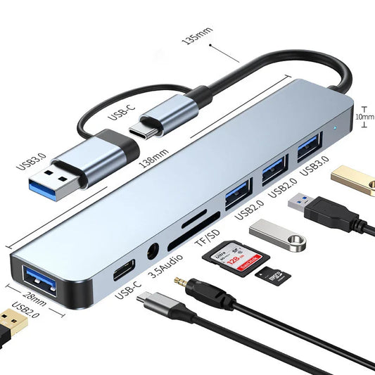8-in-2 USB Type-C Hub