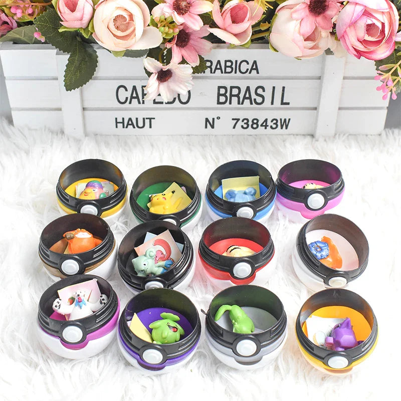12Pcs Pokemon Poke Ball Set