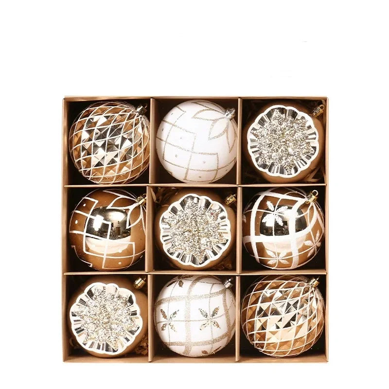 Champagne Gold Christmas Ball Ornaments