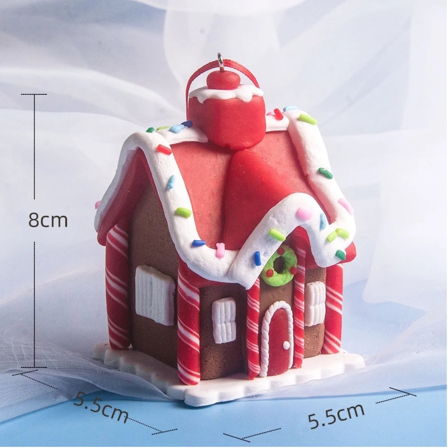 Gingerbread House Ornament Set