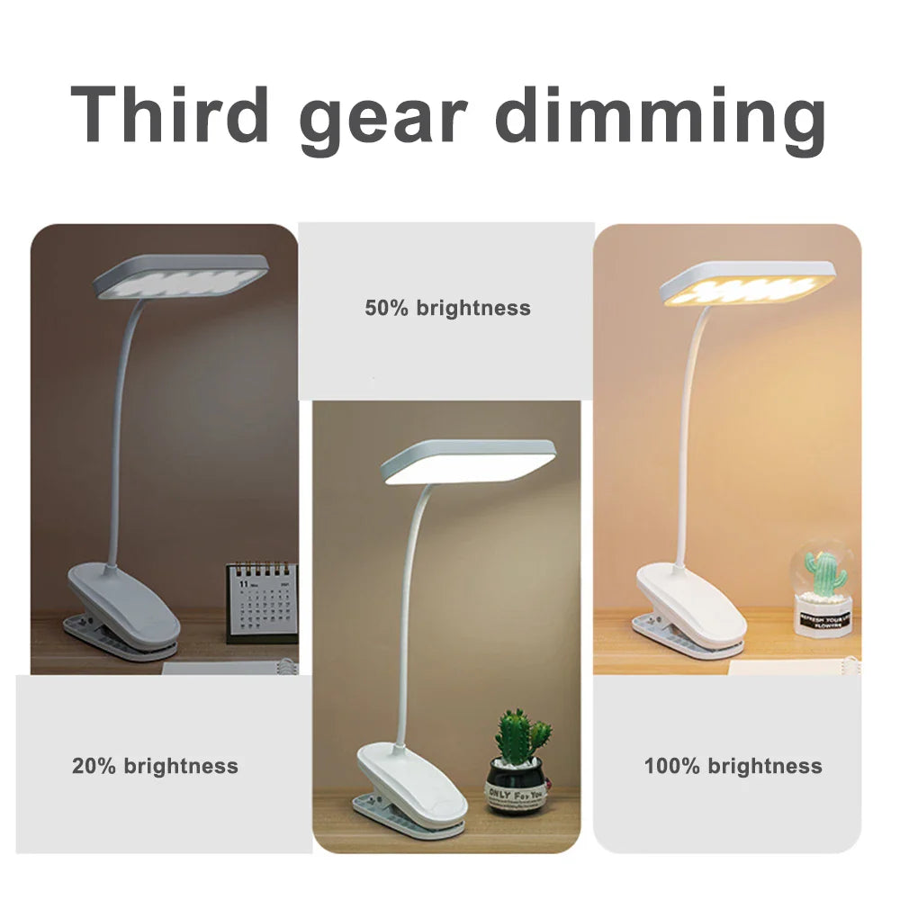 360° Flexible Clip Desk Lamp