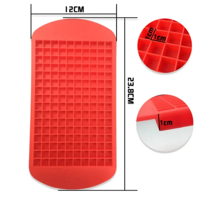 160-Grid Silicone Ice Cube Tray