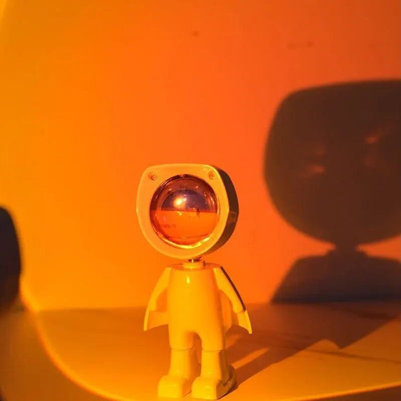 360° Rotating LED Sunset Astronaut Light