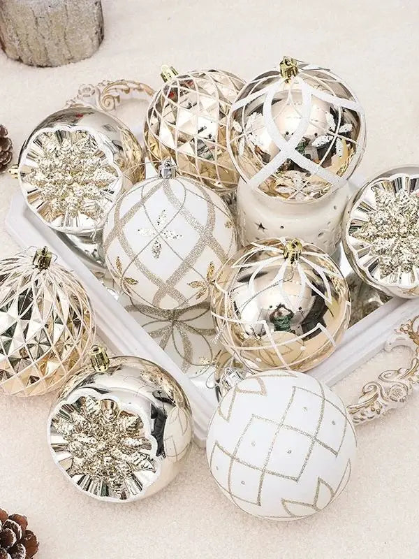 Champagne Gold Christmas Ball Ornaments